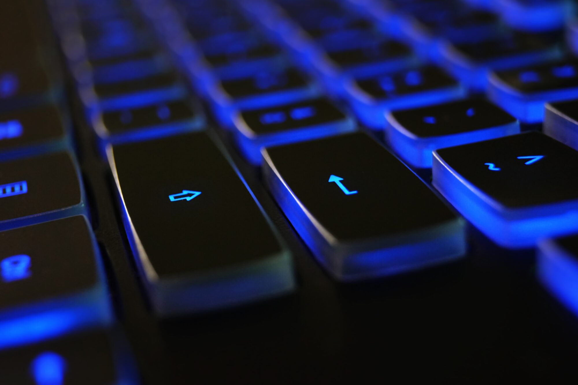 Black - Blue - Computer - Keyboard - 1194713