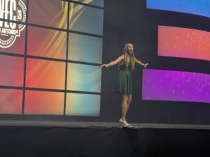 Lilah Jones presenting at MPI WEC 2026.